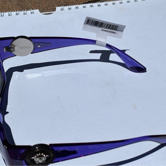 New Versace MOD 4453 5419/87 Transparent Violet Sunglasses - Picture 11 of 16